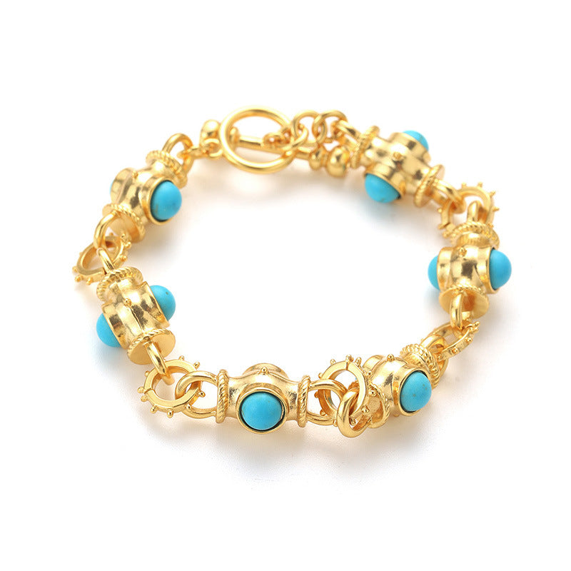 Aveuri - Female Style French Court Turquoise High-grade Bracelets