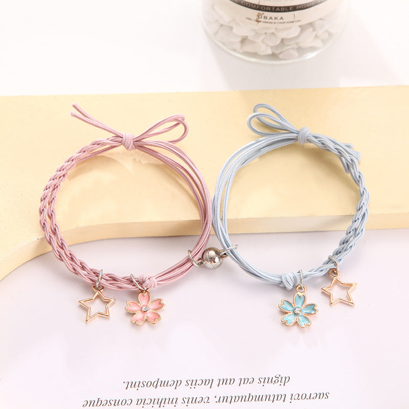 Aveuri - Female Couple Pair Rubber Band For Boyfriend Bracelets