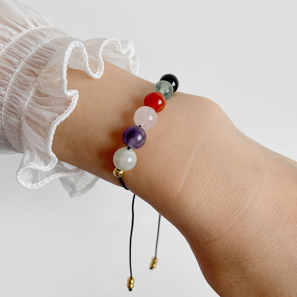 Aveuri - Women's Stone Bead Woven Simple Girlfriends With Bracelets