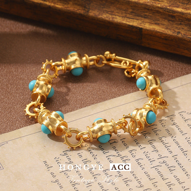 Aveuri - Female Style French Court Turquoise High-grade Bracelets