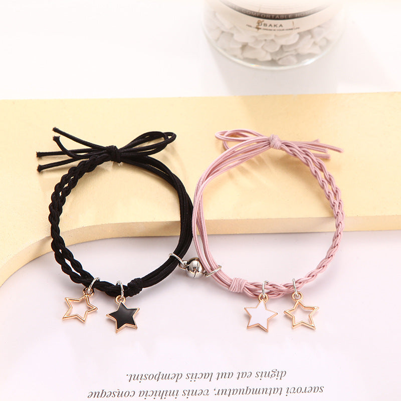 Aveuri - Female Couple Pair Rubber Band For Boyfriend Bracelets