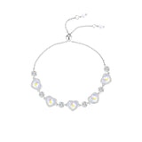 Aveuri - Women's Sterling Sier Aurora Heart Light Luxury Bracelets