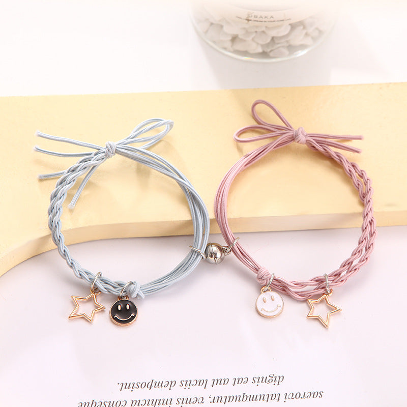 Aveuri - Female Couple Pair Rubber Band For Boyfriend Bracelets