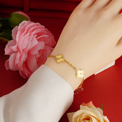 Aveuri - Clover Female No Color Fading High Sense Niche Imitation Bracelets