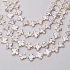 New goods Baroque beef beads irregular snowflake shape perforated DIY necklace ear ring handmade jewelry accessories