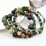 Aveuri - Agate Stone Beaded Male And Female Personality Twin Style Bracelets
