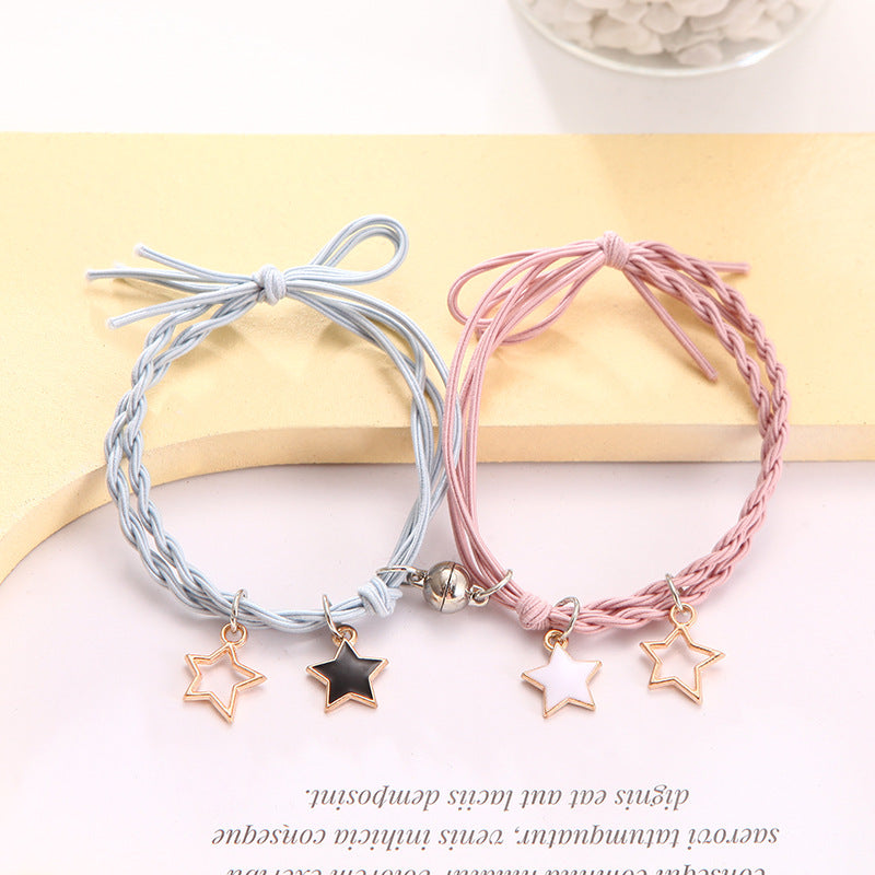 Aveuri - Female Couple Pair Rubber Band For Boyfriend Bracelets