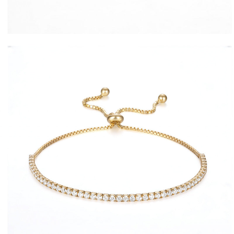 Aveuri - Sier Light Luxury Diamond Tennis Style Bracelets