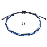 Aveuri - Ornament Color Woven Waterproof Wax Line Bracelets