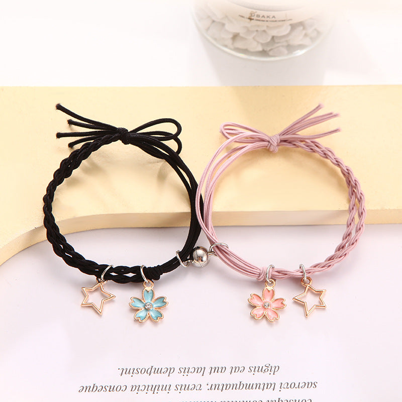 Aveuri - Female Couple Pair Rubber Band For Boyfriend Bracelets