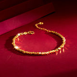 Aveuri - Women's Live Broadcast Disco Jumping Beads Laser Vietnam Placer Gold Bracelets