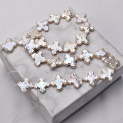 Natural freshwater Baroque pearl irregular snowflake shape beaded farm direct semi-finished necklace