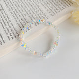 Japanese and Han Xiaoqing new design color crystal personality bracelet small bracelet female simple temperament fashion hand jewelry