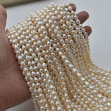 Cost-effective 4-5m Natural fresh water micropipe rice beads DIY handmade bead rice-shaped pearl beaded material