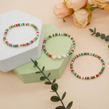 Aveuri - Women's Christmas Gift Gold Beads Peach Heart Bracelets