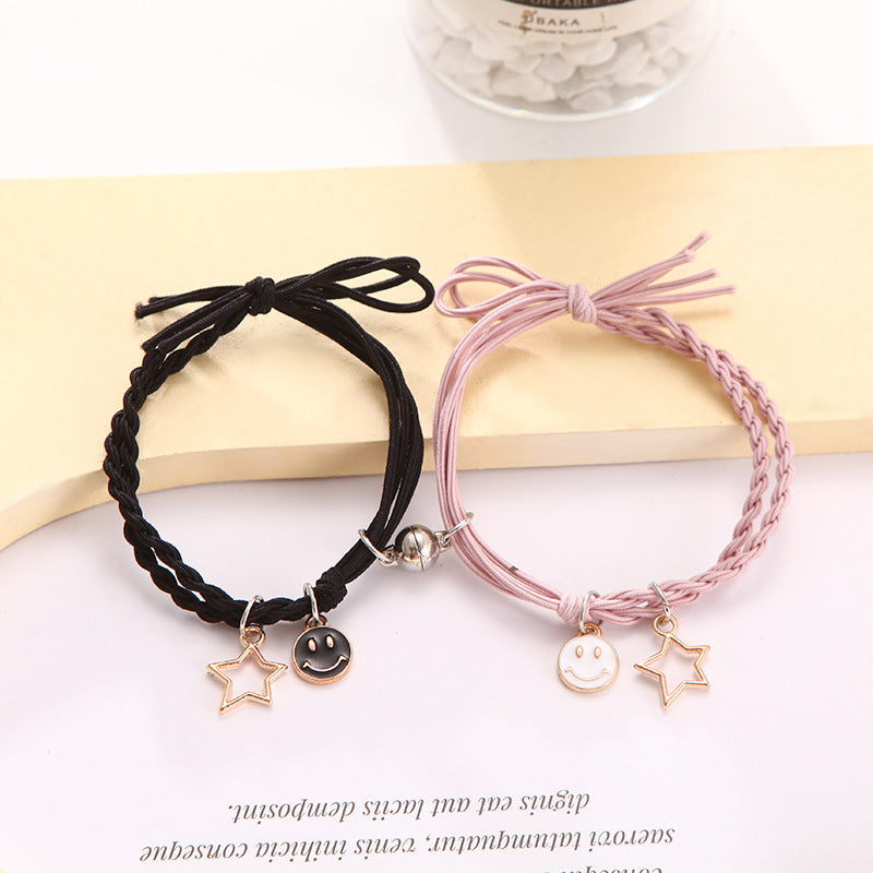 Aveuri - Female Couple Pair Rubber Band For Boyfriend Bracelets