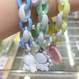 Aveuri - Cute Dog Cartoon Bell Candy Big Bracelets