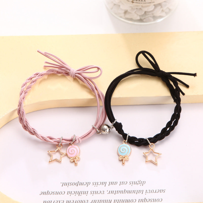 Aveuri - Female Couple Pair Rubber Band For Boyfriend Bracelets