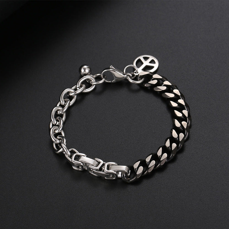 Aveuri - Men's Chain Titanium Steel Personality Stitching Hip Hop Bracelets
