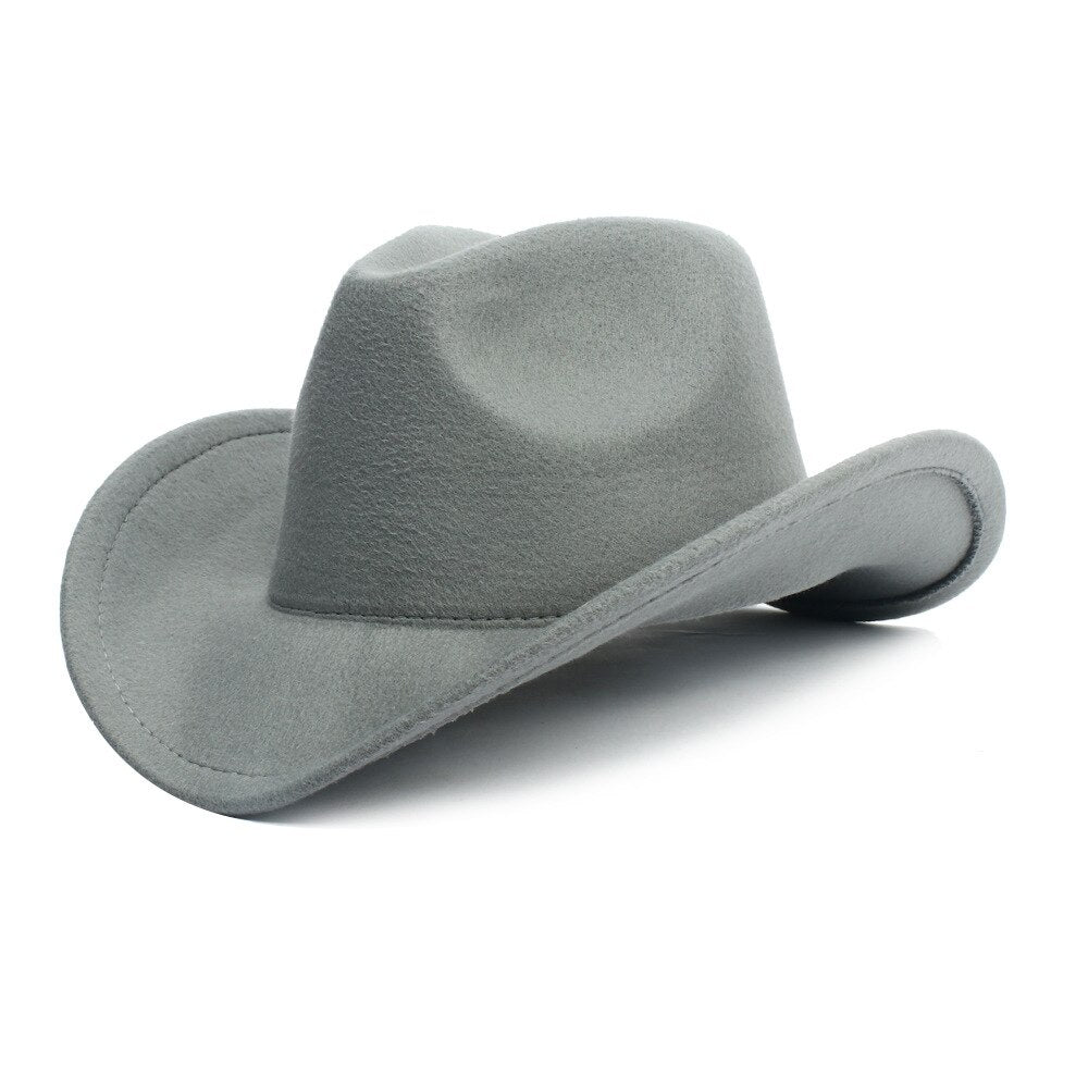 Aveuri Back to school New Fedora Cowboy Hats For Women Wide Brim Felt Man Caps Fashion Vintage Formal Wedding Girls Felt Cap Sombrero Panama Hat