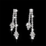 Aveuri jewellery set for women shining diamond Bridal Wedding dress necklace for women earrings Jewelry Sets Accessories