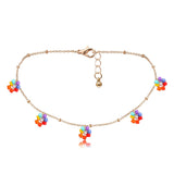 Aveuri Korean Flower Choker Necklace for Women Boho Acrylic Clavicle Chain Short Necklaces Fashion Jewelry 2023 Trend