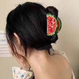 Aveuri Korean Acetate Vegetable Hair Clips Sweet Geometric Hair Claws Barrettes For Women Kid Fashion Hair Accessories Wedding Jewelry