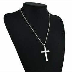 Fashion Cross Pendant Necklace Women Men Stainless Steel Black Gold Silver Color Chain Charm Necklaces Punk Hip Hop Jewelry Gift