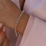 New Fashion O Shape Chain Bracelet Women Classic Temperament Luxury Gold Link Chain Bracelet For Women Jewelry Gift