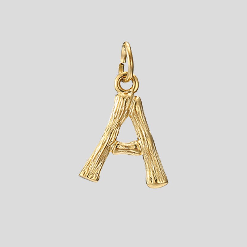 Aveuri Charms Necklace Stainless Steel Gold Color Pendant Letter Necklace Women Chain Necklaces Women Best Friend Necklace Jewelry