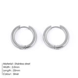 Aveuri Trendy Small Hoop Earrings Women Girl Stainless Steel Round Circle Earring Brinco Accessories Earrings Wholesale Dropshipping
