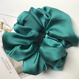 Aveuri Oversized Scrunchies Polyester Material Solid Color Women Big Hair Ties Elastic Hair Bands Gir Ponytail Holder Hair Accessories