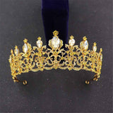 Aveuri Wedding Crown Rhinestone Luxury Tiaras Jewelry Headdress Hair Accessories European-Style Bridal Crowns