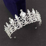 Aveuri Wedding Crown Rhinestone Luxury Tiaras Jewelry Headdress Hair Accessories European-Style Bridal Crowns