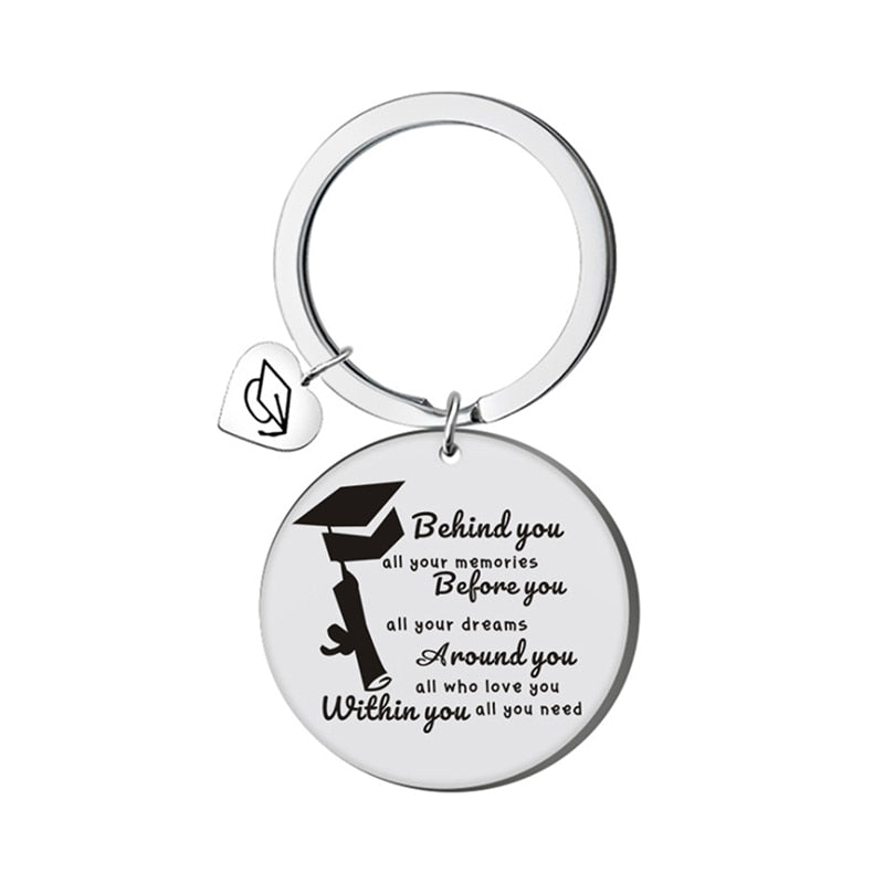 Graduation gifts Stainless Steel Class Of 2024 Graduation Keychain Gift Him Her Girls Boys Friends Senior Women Jewelry Accessories