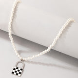 Tocona Luxury Pearl Stone Shell Pendant Necklace for Women Summer Star Heart Chain Choker Necklace Bohemian Jewelry Gift