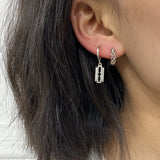 Aveuri 2023 Boho Pendientes Earring For Women Aesthetic Colorful CZ Zircon Rhinestones Ear Cuff Design Hoop Earrings Clip ZA Jewelry New
