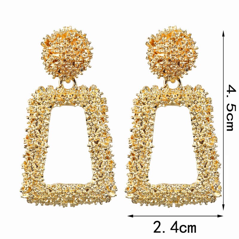 Aveuri New Bohemian Vintage Cloth Flower Drop Earrings for Women Tassel Dangle Earring Geometric Long Big Earings Fashion Jewelry