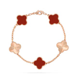 Aveuri 2023 100% S925 Sterling Silver Bracelet Women's Luxury High quality Jewelry Lucky Clover