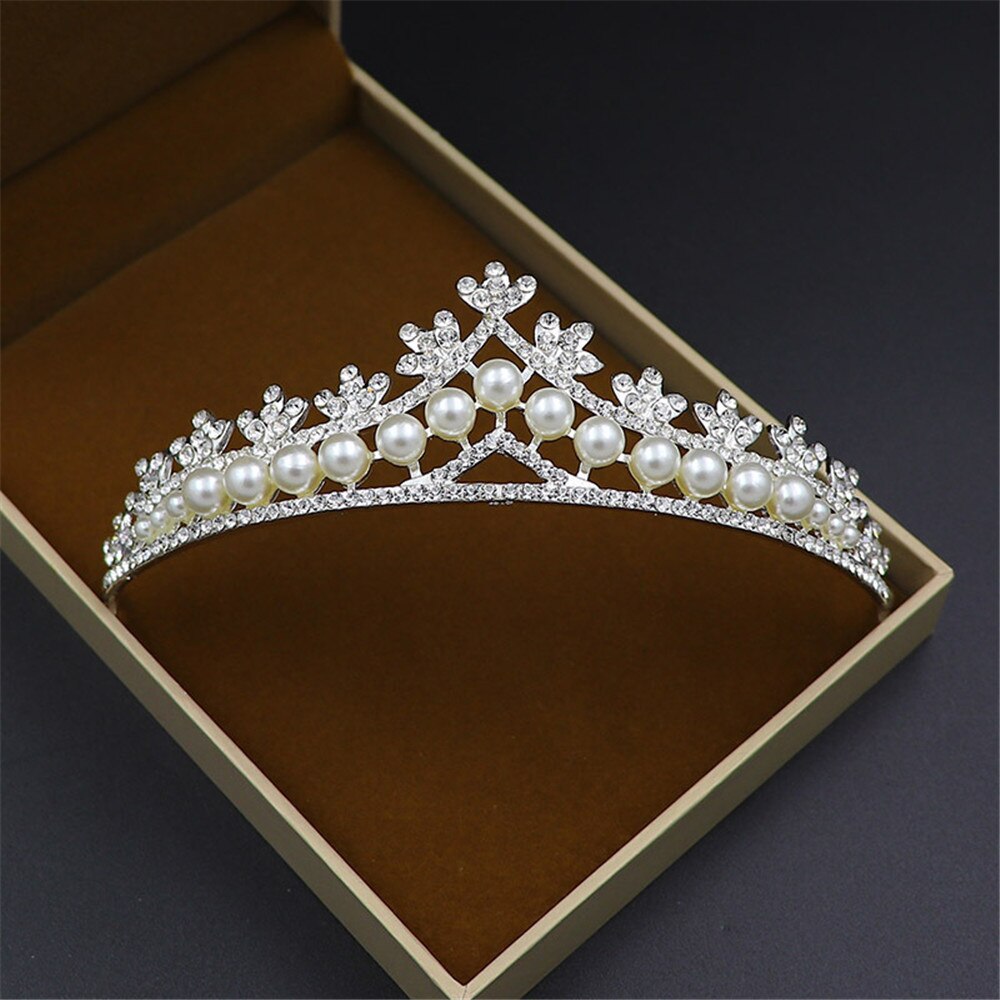 Aveuri Rhinestone Crowns Women Headbands Bride Party Crystal Diadem Bridal Jewelry Ornaments Crown Wedding Hair Accessories