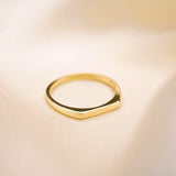 Aveuri  Rings For Women Gold Color Ring Luxury Stainless Steel Rings Wedding Bands For Couple Thin Line Ring