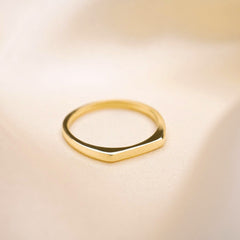 Aveuri  Rings For Women Gold Color Ring Luxury Stainless Steel Rings Wedding Bands For Couple Thin Line Ring