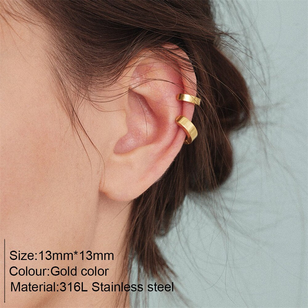 Aveuri 316L Stainless Steel Gold Color Vintage Earrings Stud Unusual Earrings Jewelry Wholesale Dropshipping No Allergy Do Not Fade2023