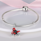 plata charms of ley 925 Fit Original Pandach Bracelet Moto Racer Character Modeling Silver Color Pendant Charms Beads Jewelry