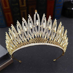 Aveuri Crown Headband Golden Halo Hair Accessories Halo Goddess Crown Wedding Party Headwear Halloween Costume Star Headpiece