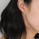 Aveuri Trending Korean Fashion Earrings Diameter 6Mm Small Stud Earrings Women  Simple Stainless Steel Earring Studs Jewelry Wholesale