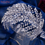 YouLaPan HP312 Bridal Headband Luxury Rhinestone Headwear Bride Tiaras Crowns Wedding Hair Accessories Jewelry Pageant Headdress