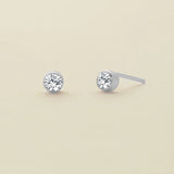 Aveuri 316L Stainless Steel Birthstone Earring For Women Zircon Stud Piercing Earrings Jewelry Not Allergic   2023