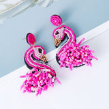 AVEURI  Fish Bird Drop Earrings Statement Earrings Trendy Crystal Oorbellen Wedding Gifts Statement Jewelry Pendientes