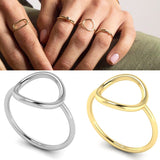 Aveuri TRENDY Gold Color Stainless Steel Rings Luxury Jewelry Rings Mood Ring  Women Rings Rings For Women